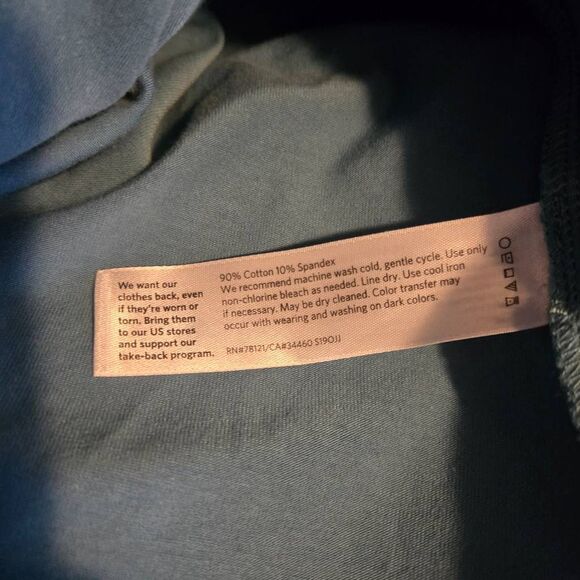 Eileen Fisher Women's Dress Size Petite Medium Short Sleeve Cotton Blue Beachy - Picture 4 of 4